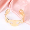 The best-selling new product features a pig nose hollowed-out design bracelet with 18K copper plating and gold plating. It is a fashionable and simple jewelry with a high-end feel Specification image